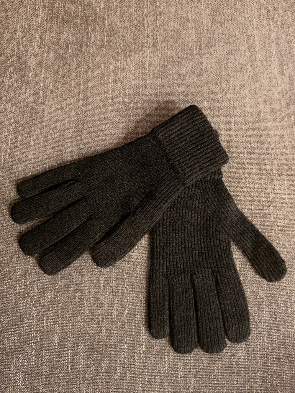 Women’s Black Knit Winter Gloves - Uniqlo